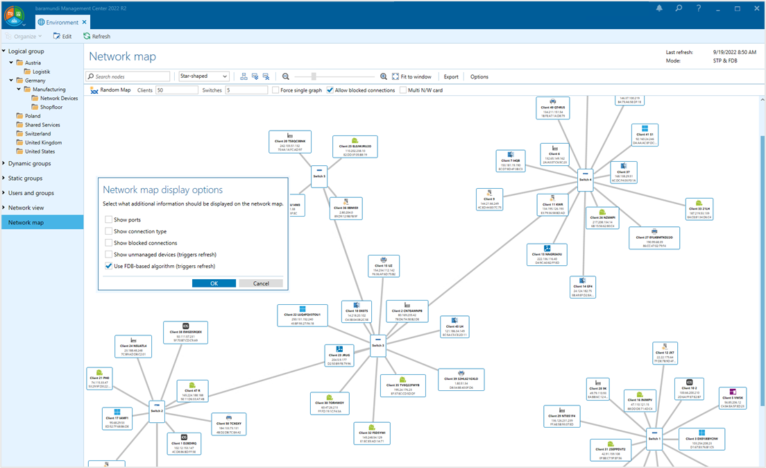 screenshot of baramundi Management Suite
